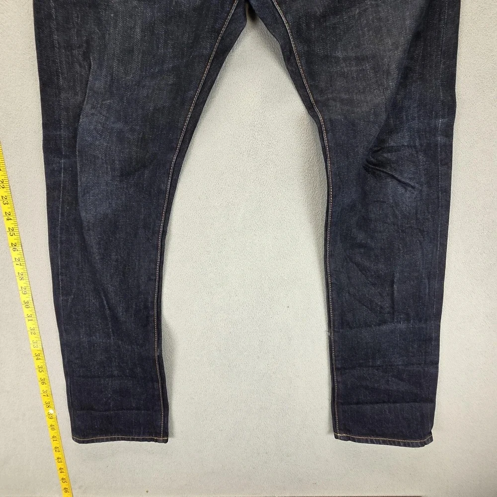 American Eagle‎ Jeans Mens 32x32 Blue Selvedge Slim Honeycomb Dark Wash